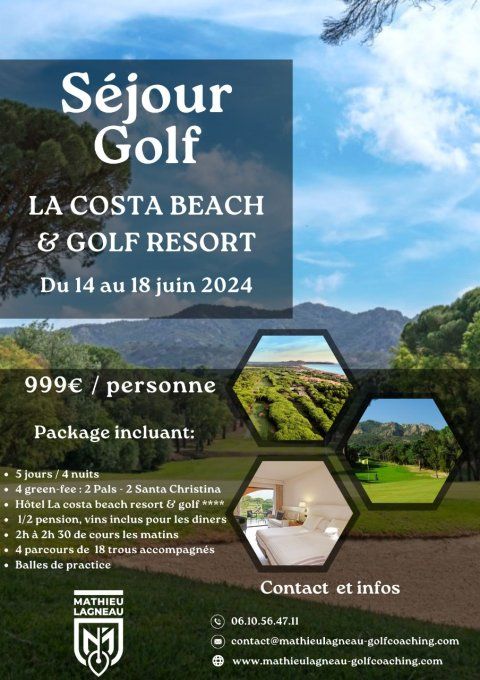 Séjour Golf Espagne Catalogne La Costa Beach & Golf Resort du 14 au 18 juin 2024
